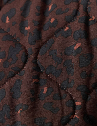 Blouson matelassé camel femme