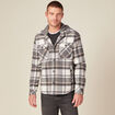 Surchemise &agrave; capuche manches longues gris fonc&eacute; homme