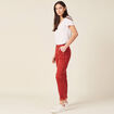 Pantalon chino Instinct orange foncé femme
