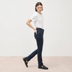 Jeans regular 5 poches denim brut rinse femme