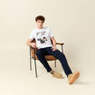 T-shirt manches courtes blanc homme