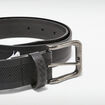 Ceinture embossée noir homme