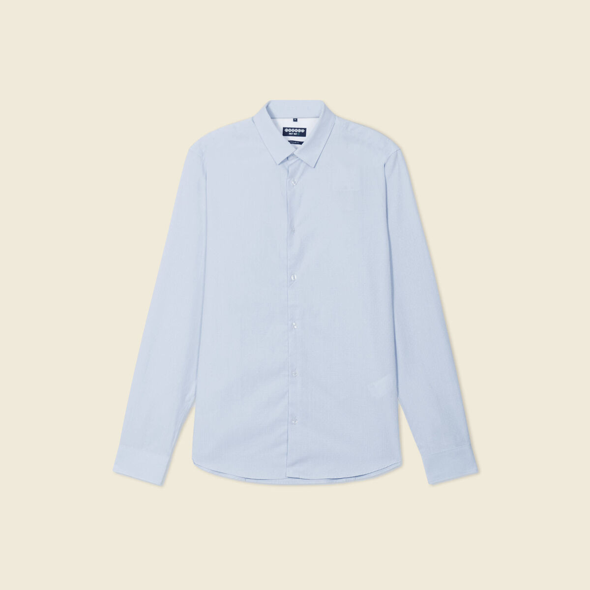 Chemise manches longues bleu ciel homme