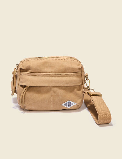Sac banane beige homme