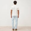 Polo ajust&eacute; manches courtes en coton ecru homme