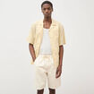Bermuda en coton ecru homme