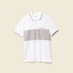 Polo manches courtes taupe homme