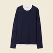 T-shirt manches longues bleu marine homme
