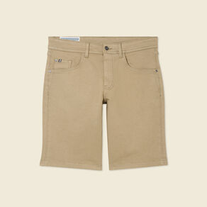 Bermuda droit 5 poches gris homme