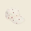 Casquette en coton ecru femme