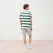 T-shirt ample en coton col rond ecru homme