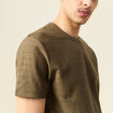 T-shirt manches courtes vert kaki homme