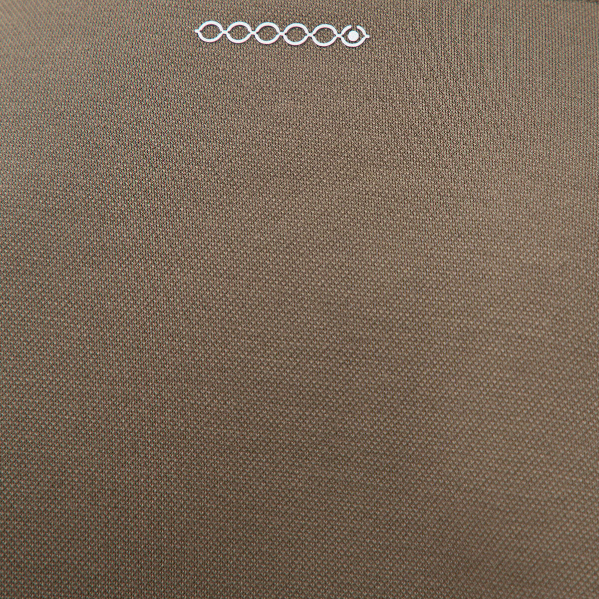 Sweat droit col montant manches longues taupe homme