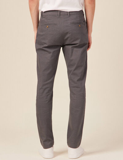 Pantalon chino longueur 32 gris homme