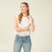 T-shirt éco-responsable blanc femme