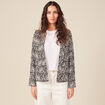 Veste esprit blazer droite noir femme