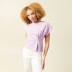 T-shirt manches courtes mauve femme
