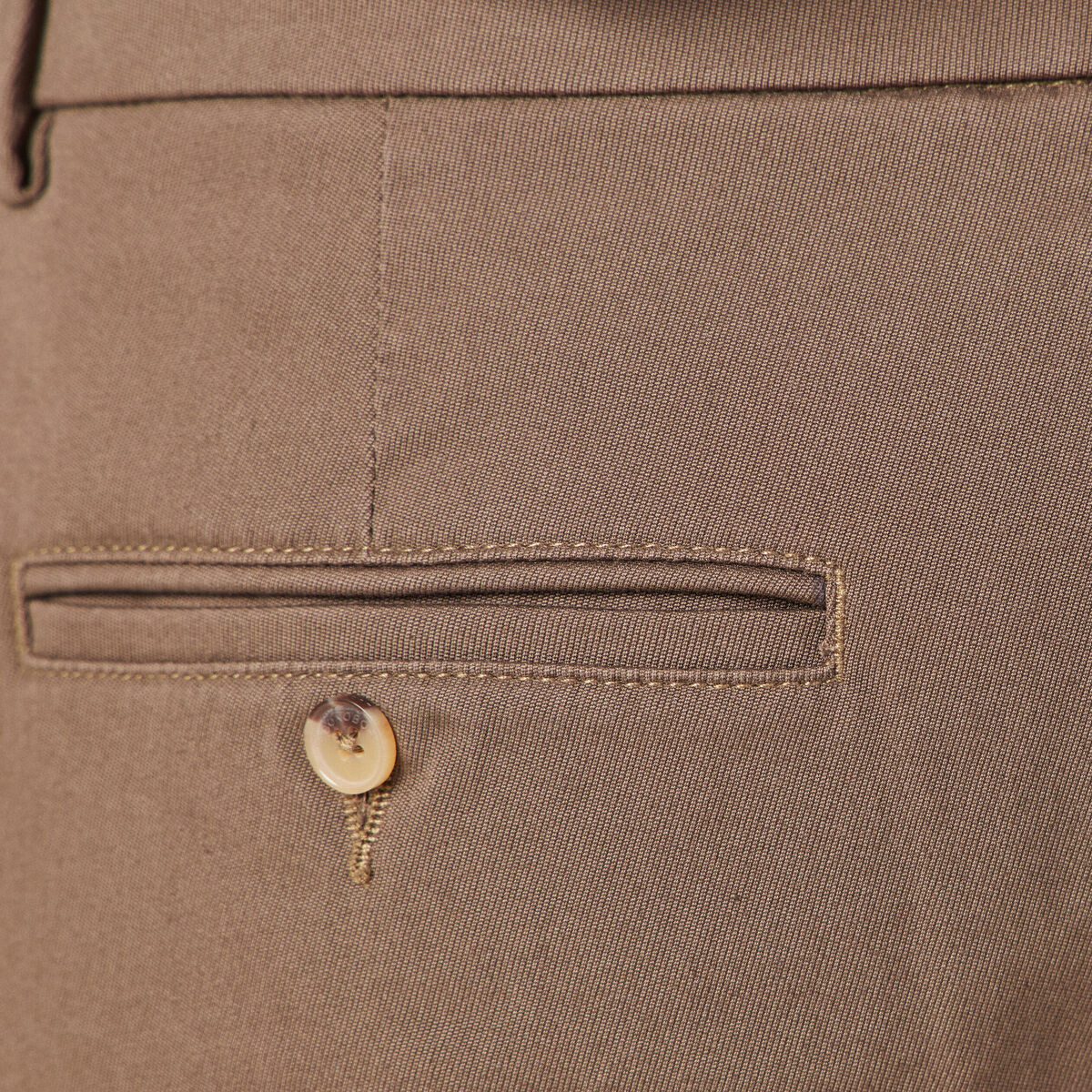Pantalon chino 7/8ème taupe homme