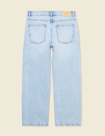 Jeans large 5 poches denim snow bleach homme