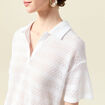 T-shirt manches courtes blanc femme