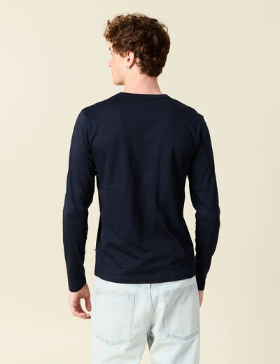 T-shirt éco-responsable bleu marine homme