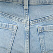 Jeans large taille haute denim baby bleu femme