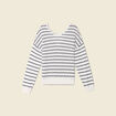 Pull manches longues ecru femme