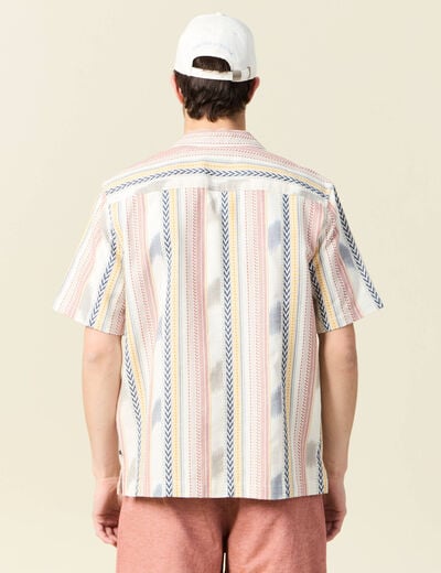Chemise manches courtes bleu foncé homme