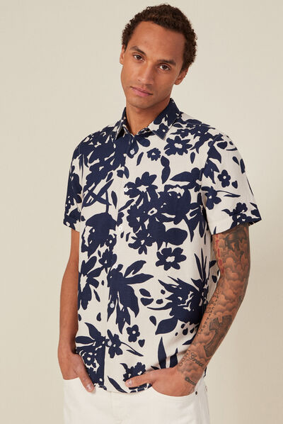Chemise éco-responsable blanc homme