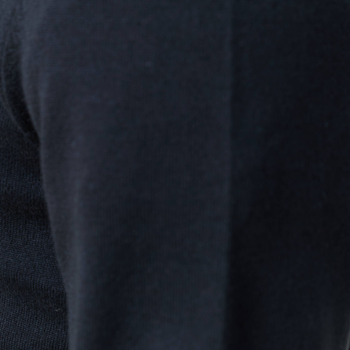 Pull fin col camionneur manches longues bleu marine homme