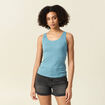 Débardeur femme uni col arrondi Instinct bleu gris femme