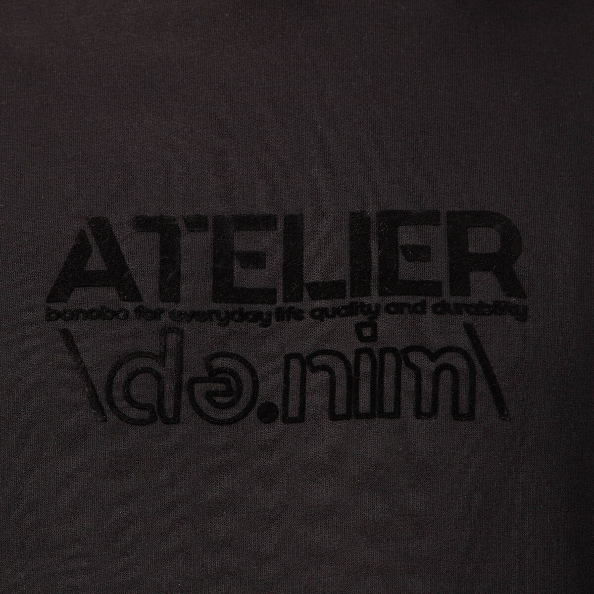 Sweat oversize à capuche noir homme