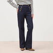 Jeans bootcut taille haute 7/8&egrave;me denim brut femme