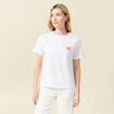 T-shirt manches courtes blanc femme