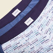 Lot 2 boxers bleu foncé homme