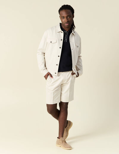 Bermuda droit sable homme