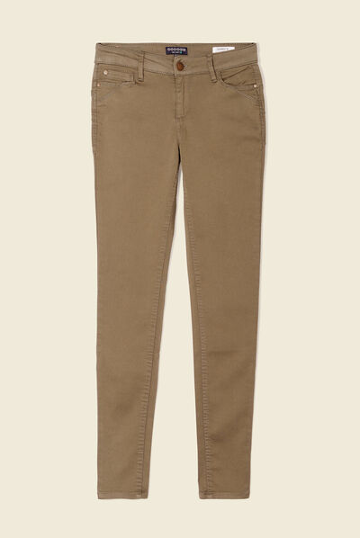 Pantalon Audrey - skinny push up vert kaki femme