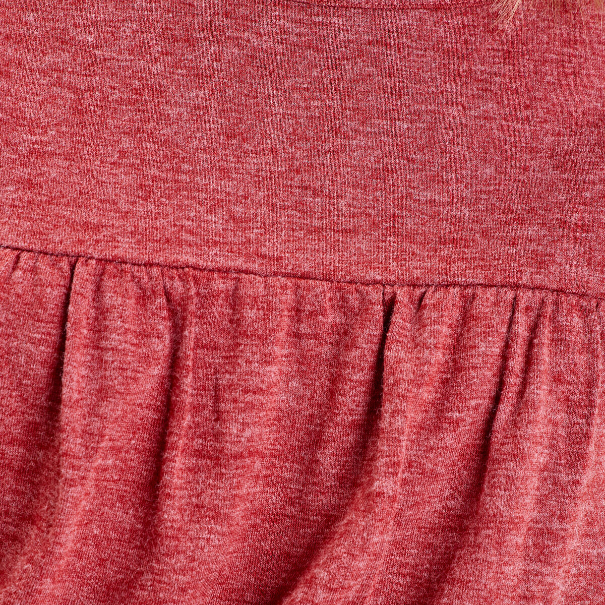 Robe droite ceinturée orange foncé femme
