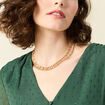 Collier chaîne couleur or femme