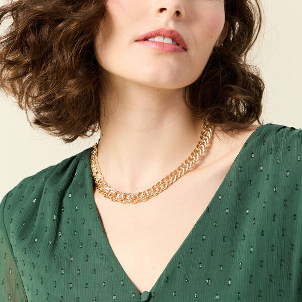 collier chaine couleur or femme Collier chaîne couleur or femme
