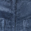 Pantalon large taille haute en velours gris femme