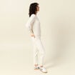 Pull manches longues creme femme
