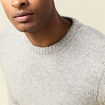 Pull manches longues gris homme