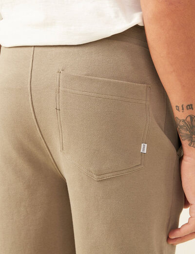 Short éco-responsable vert kaki homme