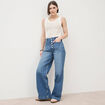 Jeans bootcut taille haute denim stone femme