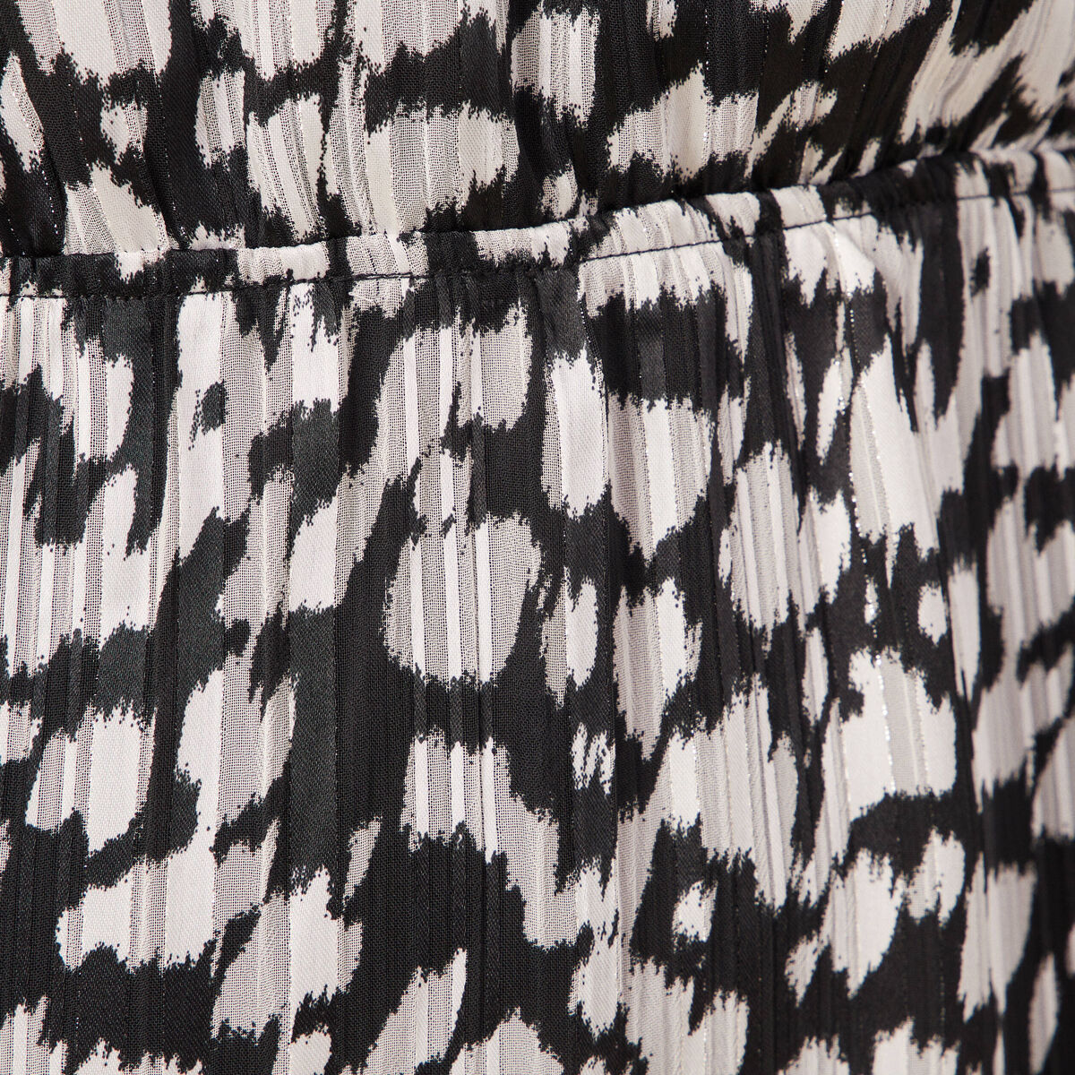 Robe longue évasée manches 3/4 noir femme