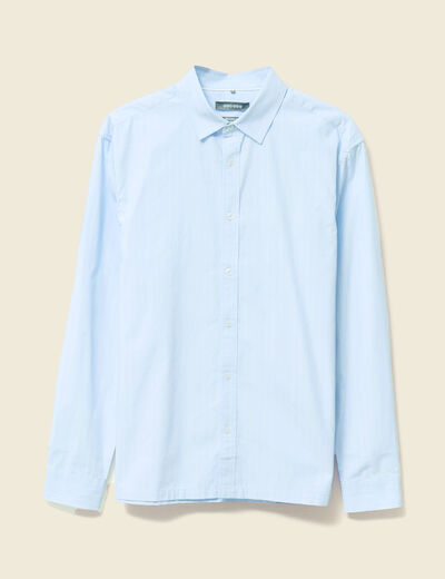 Chemise manches longues bleu ciel homme