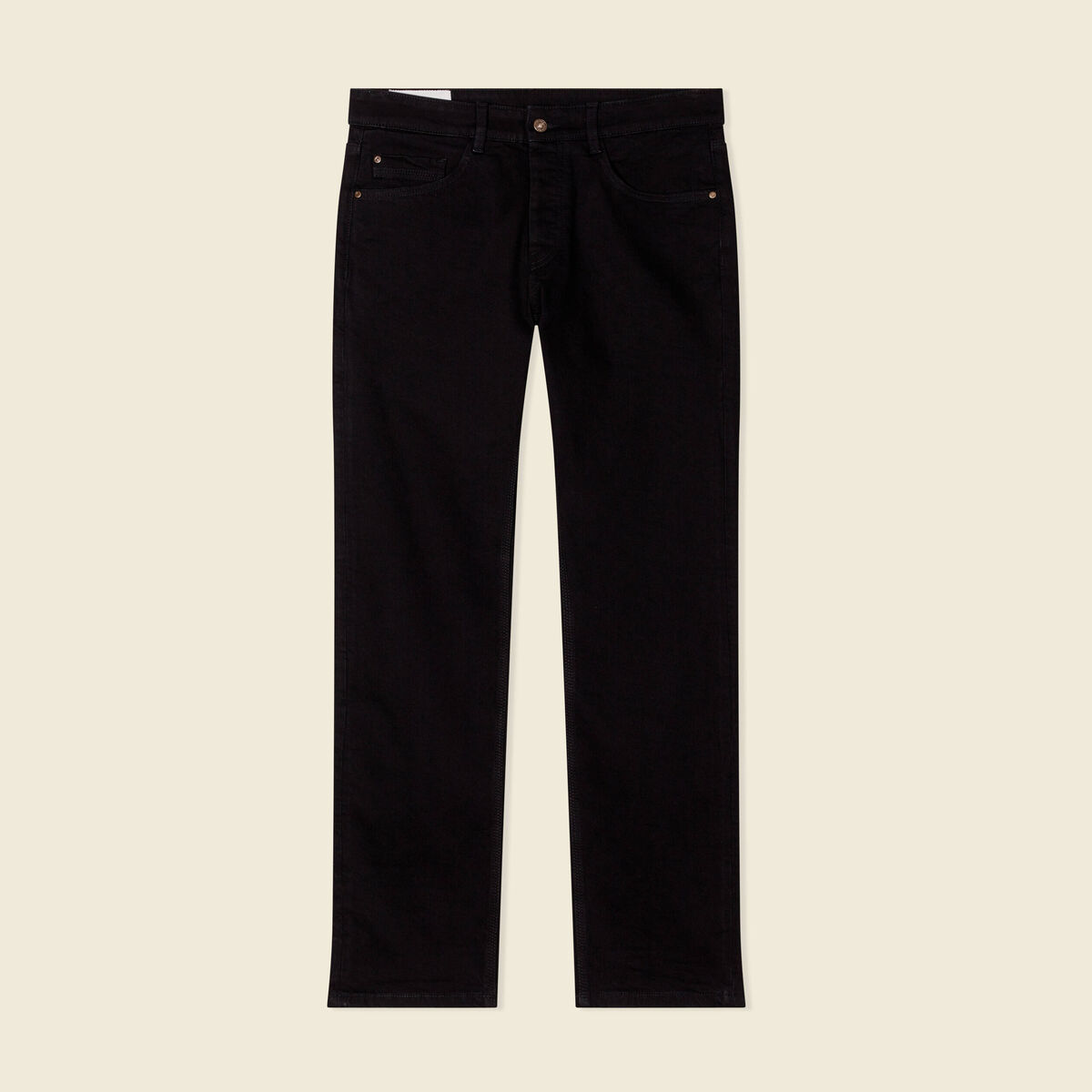Jeans regular éco-responsable denim noir homme