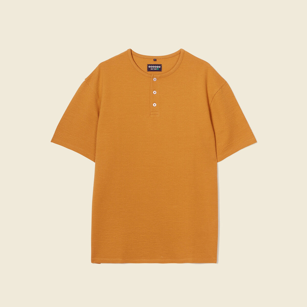 T-shirt oversize manches courtes camel homme