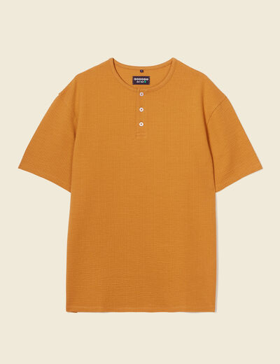 T-shirt oversize manches courtes camel homme